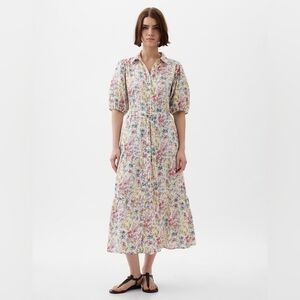 NWT GAP Floral Button-Down Midi Dress